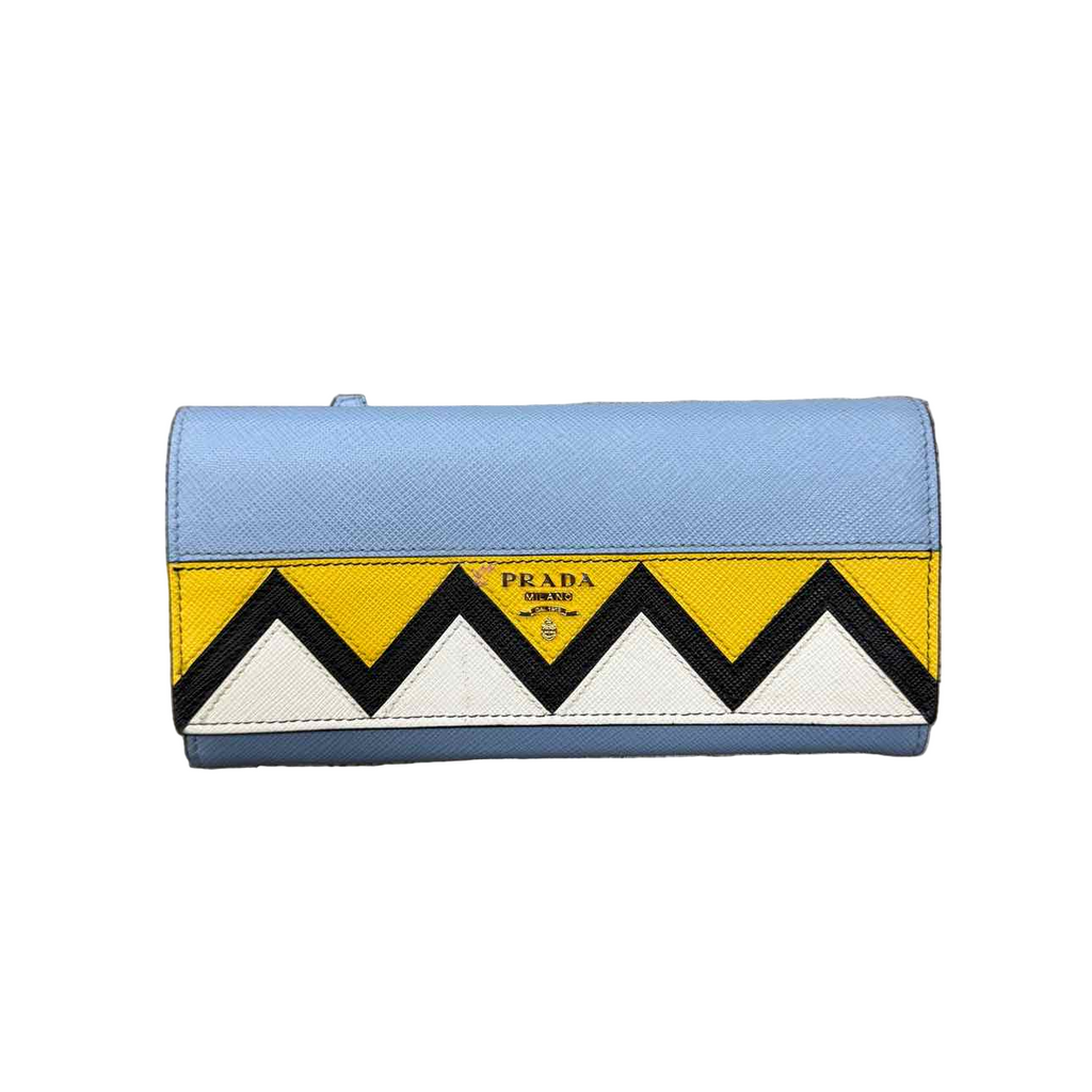 Prada Wallet Used Blue