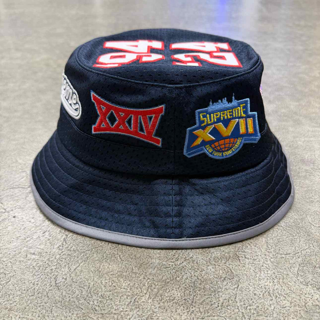 Supreme Bucket Hat "PLAYOFF" Used 2025 Navy Size S/M