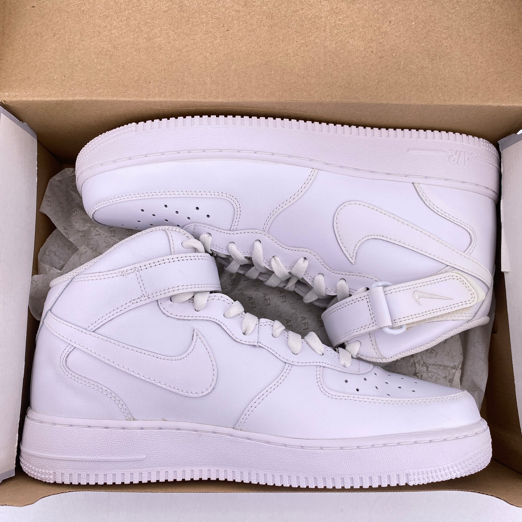 Nike Air Force 1 Mid "White"  New Size 11.5