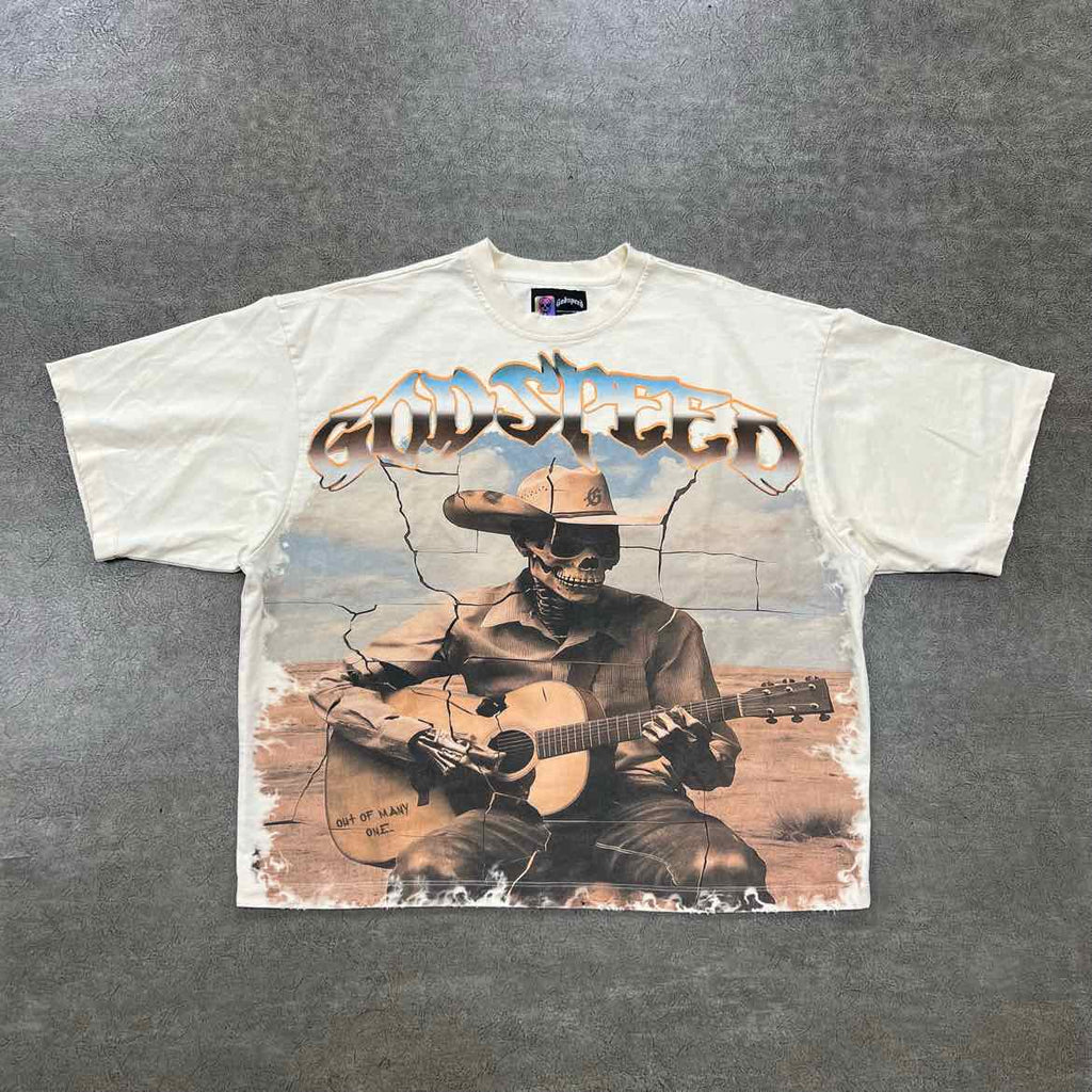 Godspeed T-Shirt "VIRTUOSO" Cream Used Size M
