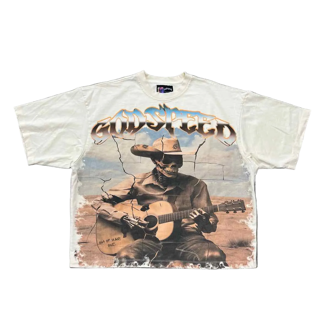 Godspeed T-Shirt "VIRTUOSO" Cream Used Size M