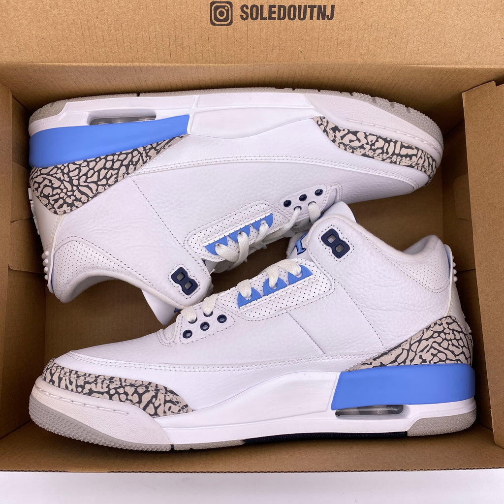 Air Jordan 3 Retro "Unc" 2020 New Size 10