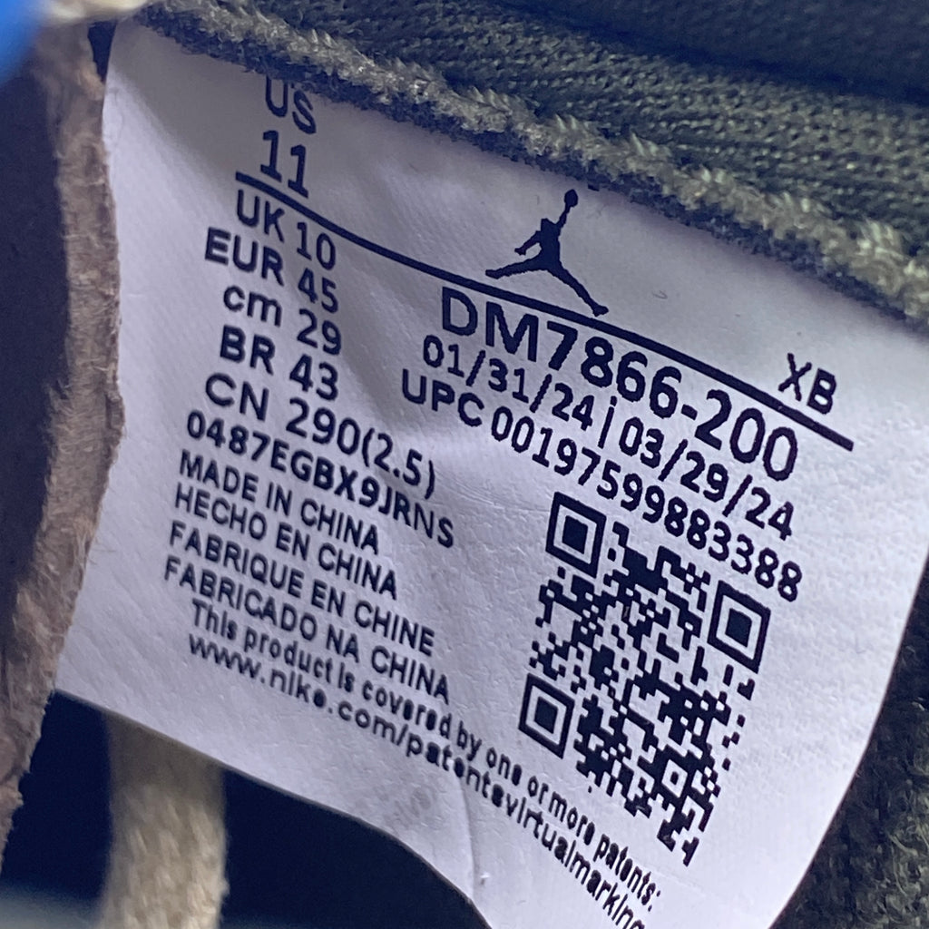 Air Jordan 1 Low OG SP "Travis Scott Medium Olive" 2024 New Size 11
