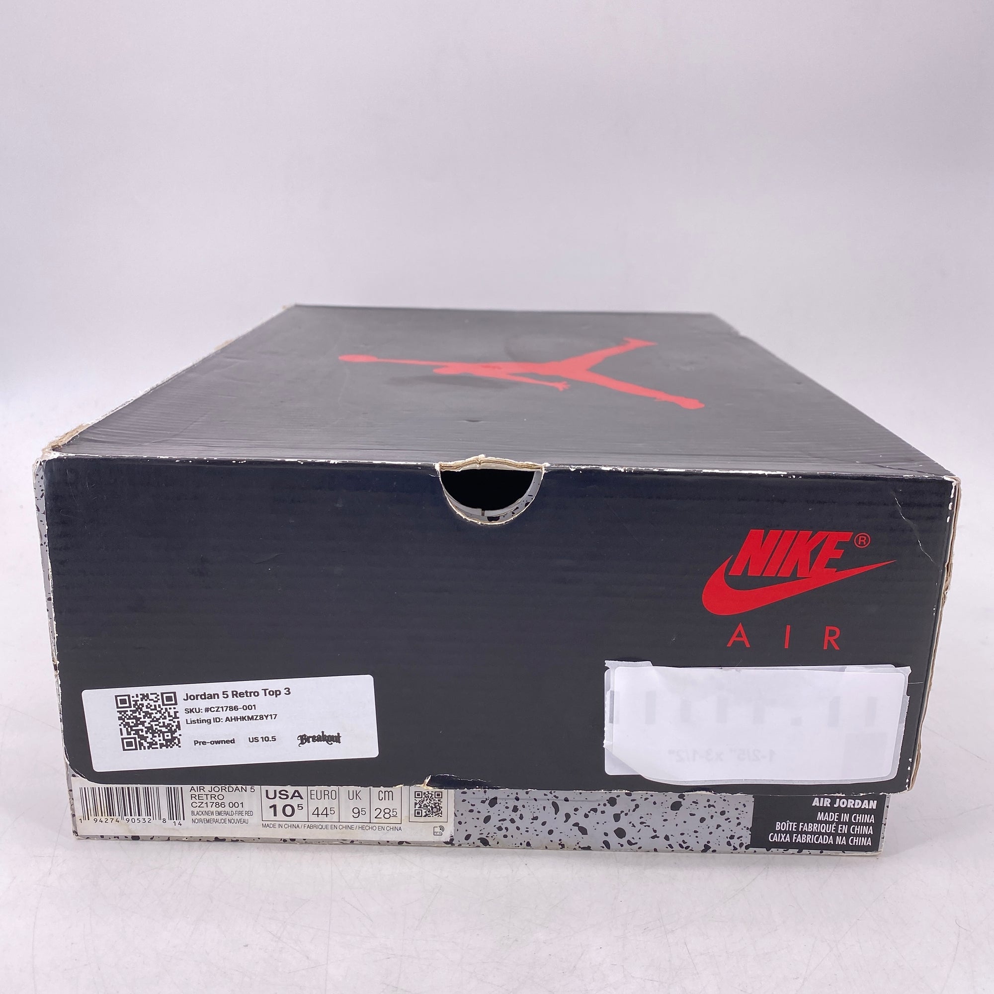 Air Jordan 5 Retro &quot;Top Three&quot; 2020 Used Size 10.5