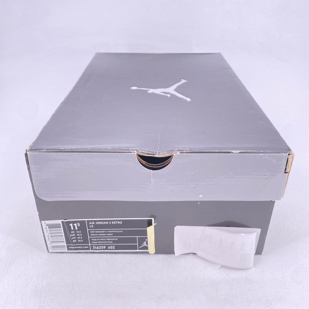 Air Jordan 5 Retro "Burgundy" 2006 New Size 11.5