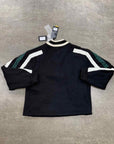 Rhude Half Zip Pullover "LOGO PATCH" Black Used Size L