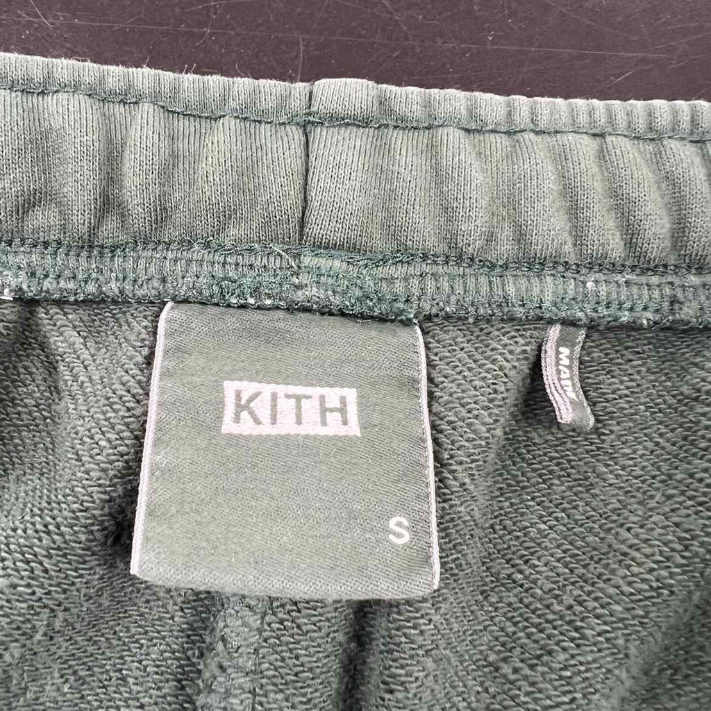 Kith Sweatpants "SCRIPT" Green Used Size S