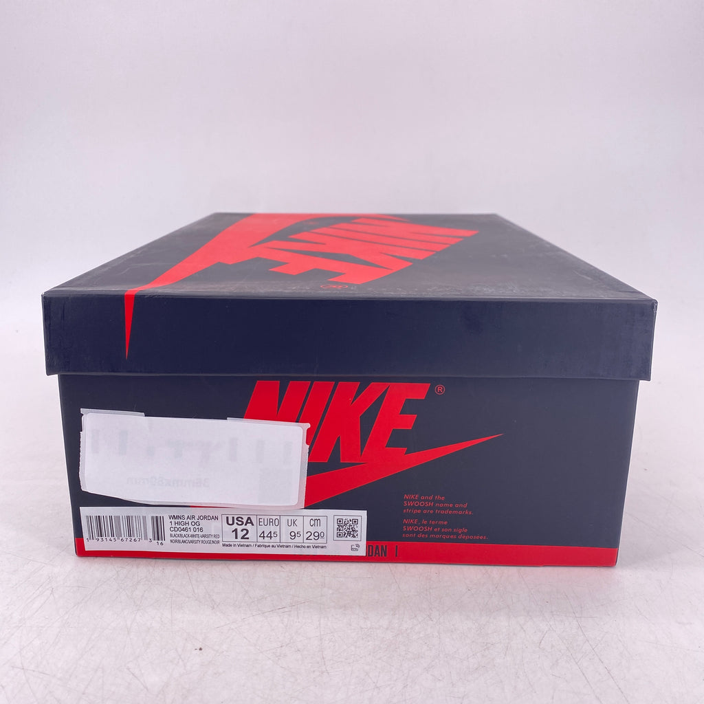 Air Jordan (W) 1 Retro High OG "Satin Black Toe" 2019 New Size 12W