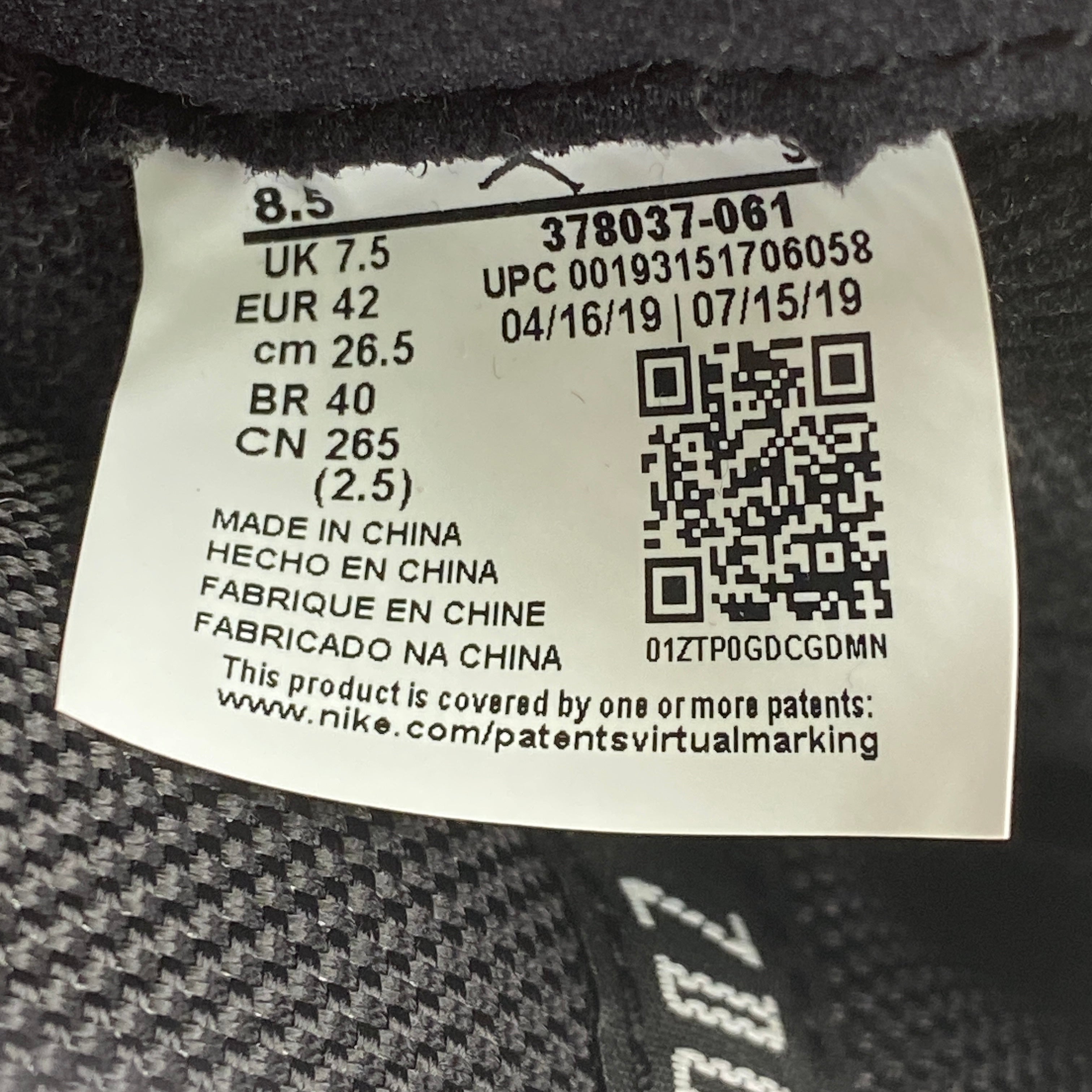 Air Jordan 11 Retro &quot;Bred&quot; 2019 Used Size 8.5