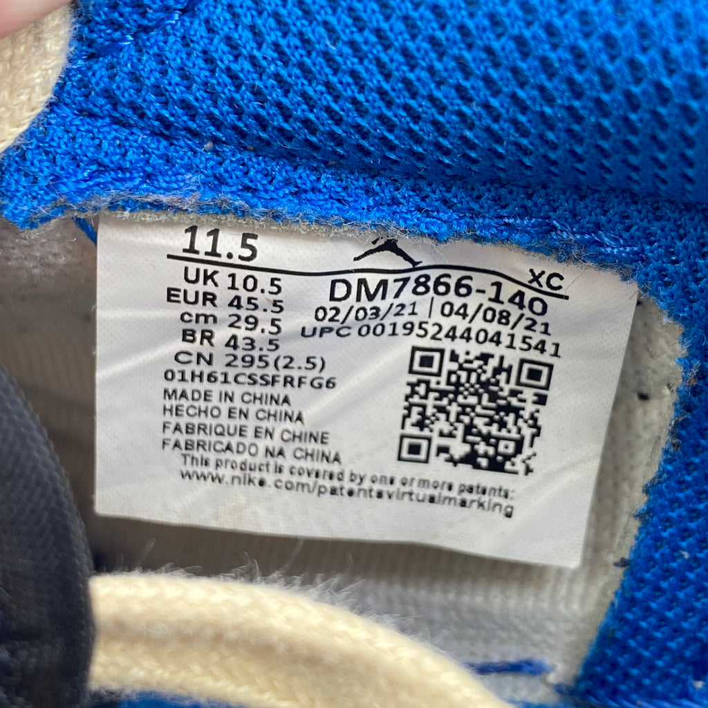 Air Jordan 1 Low OG SP "Travis Fragment" 2021 Used Size 11.5
