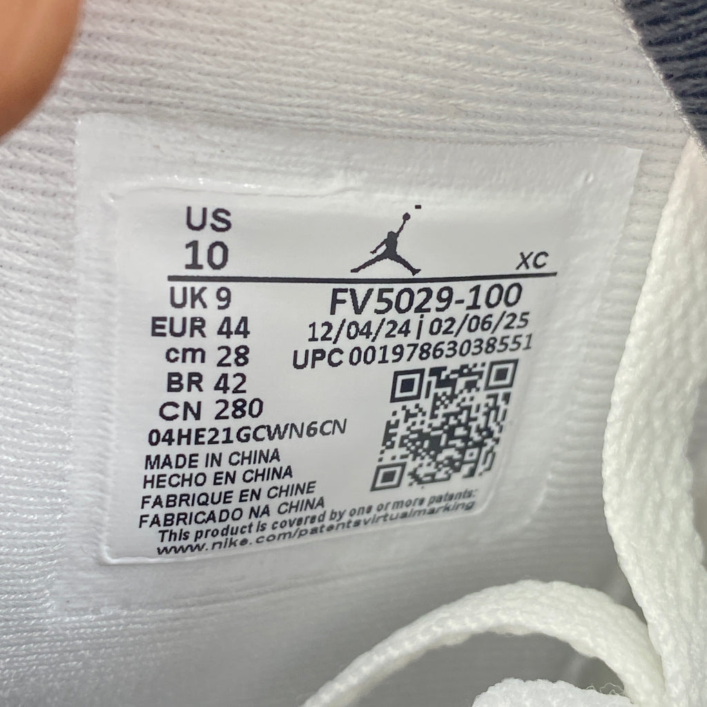 Air Jordan 4 Retro "White Cement" 2025 New Size 10
