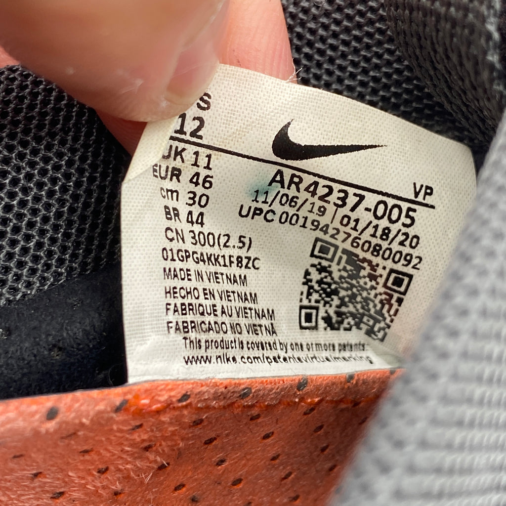 Nike Air Fear of God 1 "Triple Black" 2020 Used Size 12