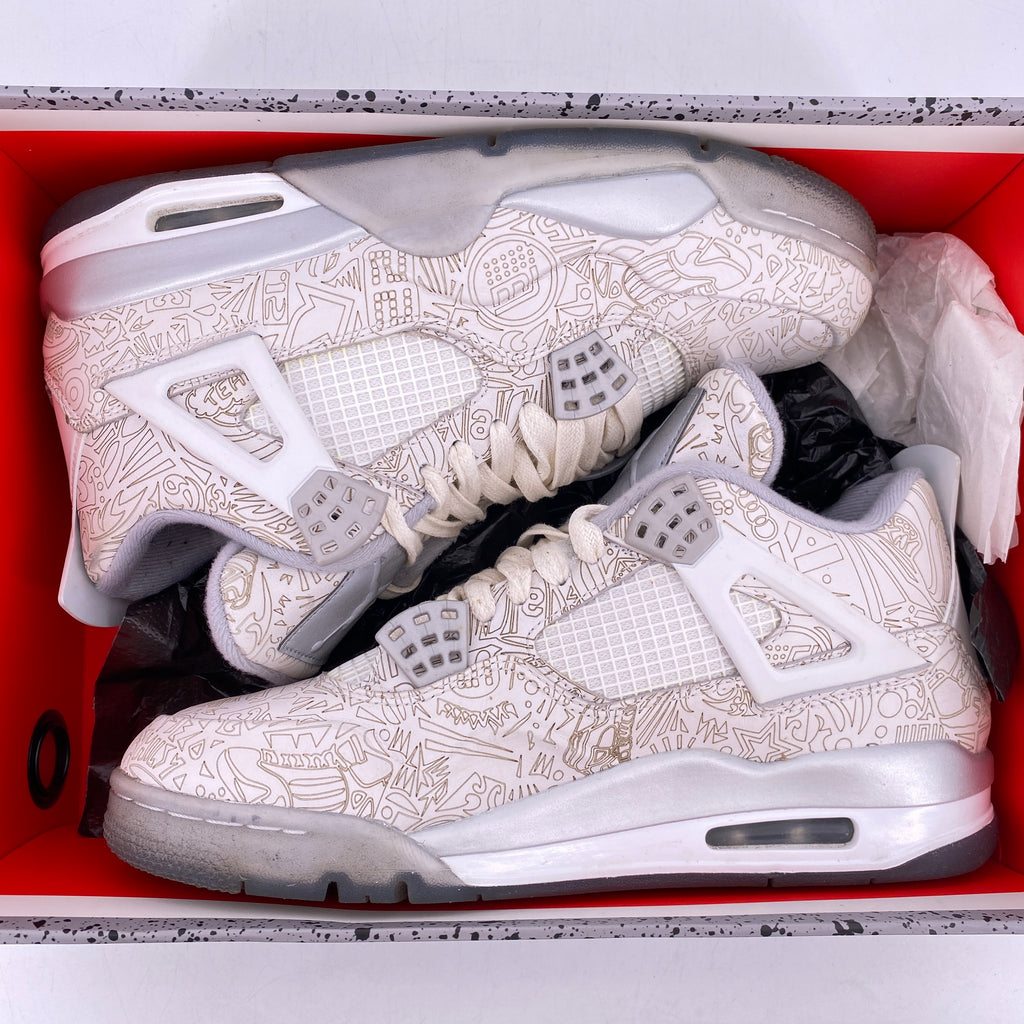 Air Jordan 4 Retro "30Th Anniversary Laser" 2015 Used Size 9
