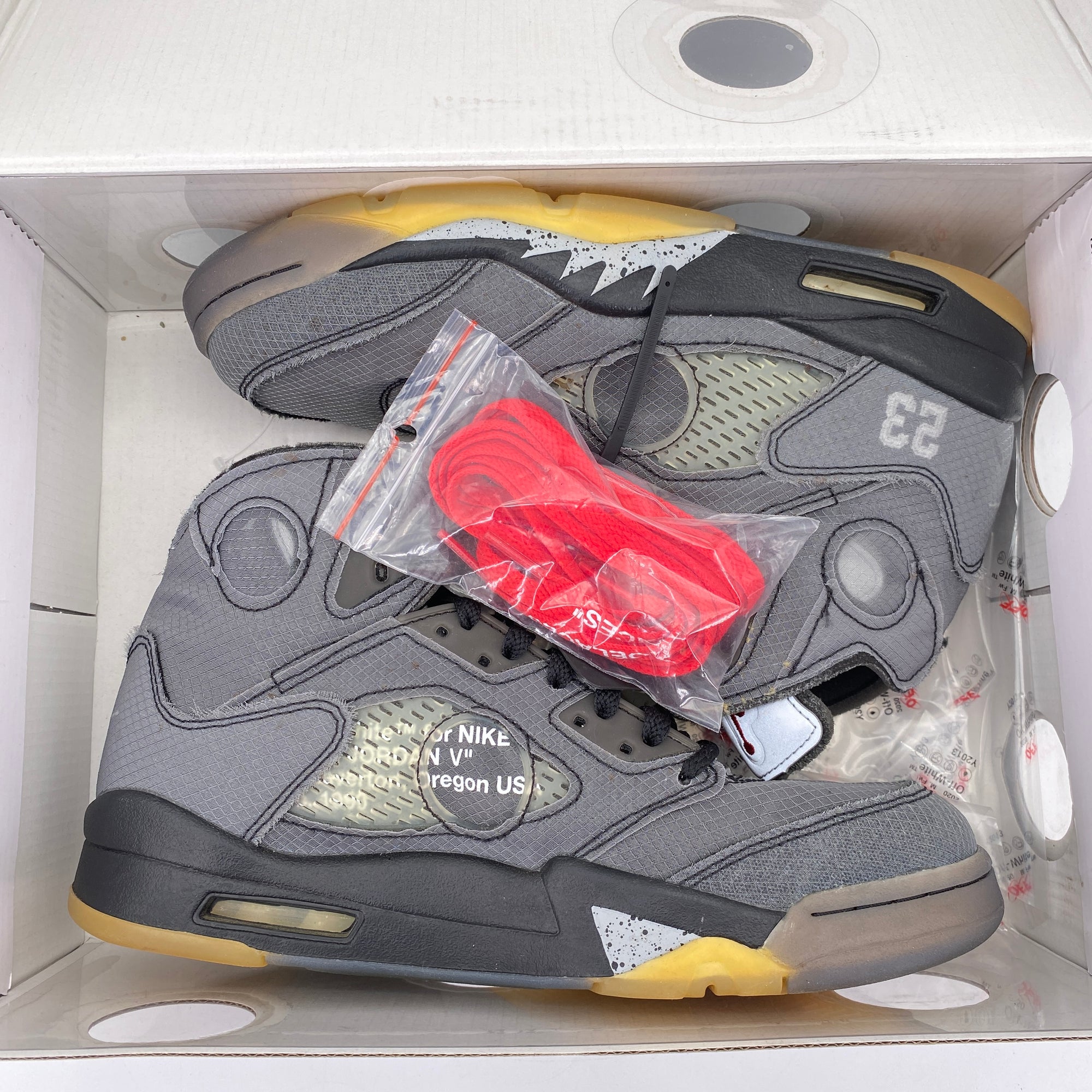 Air Jordan 5 Retro &quot;Ow Black&quot; 2020 Used Size 8