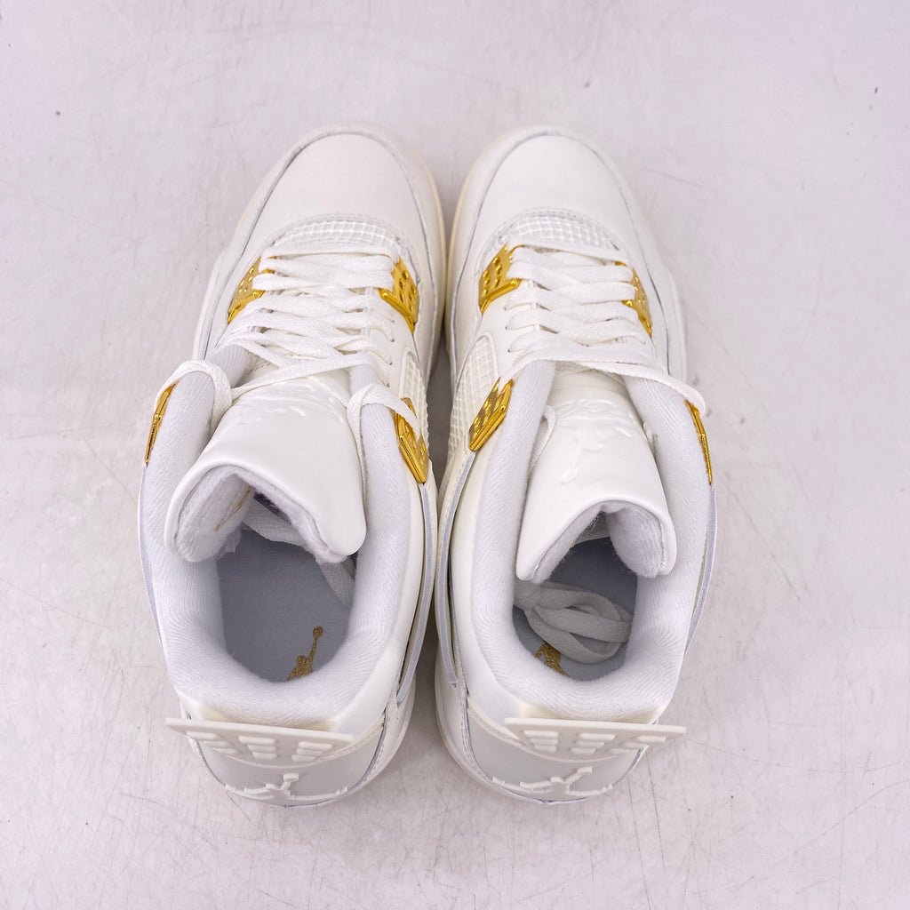 Air Jordan (W) 4 Retro "Metallic Gold" 2024 New Size 10.5W