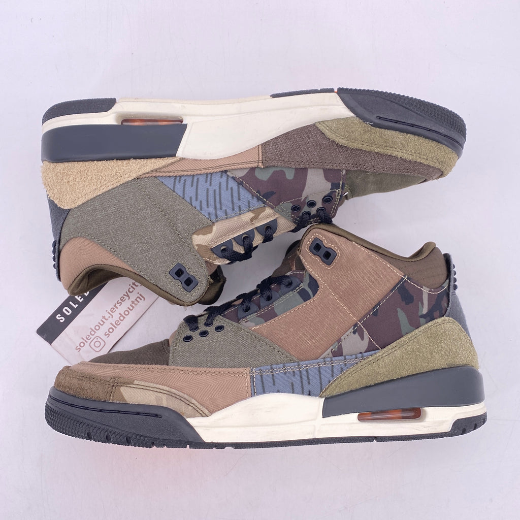 Air Jordan 3 Retro "Patchwork Camo" 2021 Used Size 8.5
