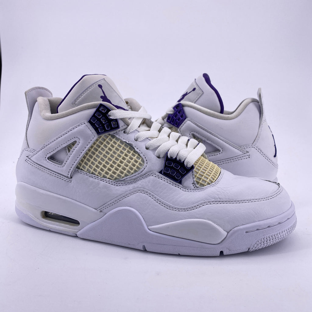 Air Jordan 4 Retro "Metallic Purple" 2020 Used Size 9.5