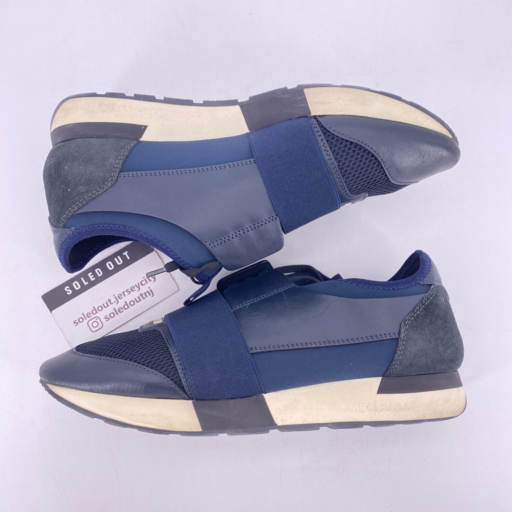 Balenciaga Race Runner "Navy"  Used Size 41W