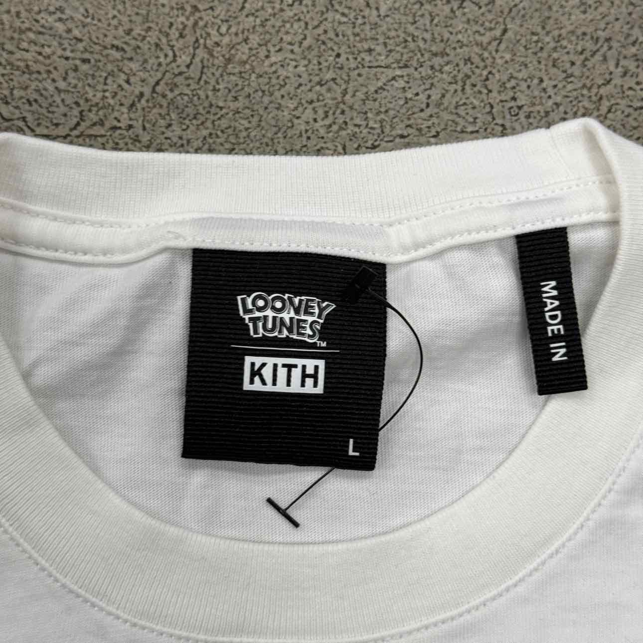 Kith T-Shirt &quot;TUNE SQUAD&quot; White Used Size L