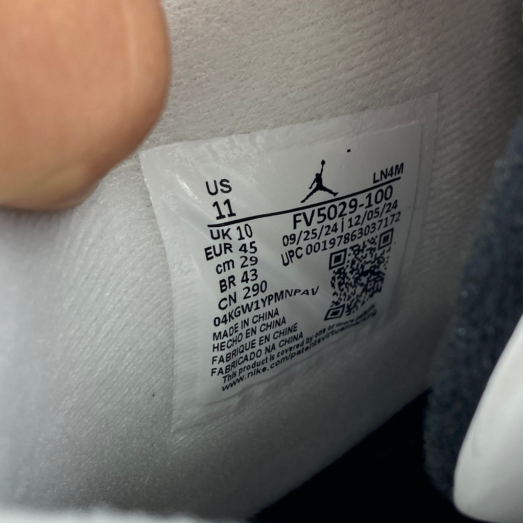 Air Jordan 4 Retro "White Cement" 2025 New Size 11