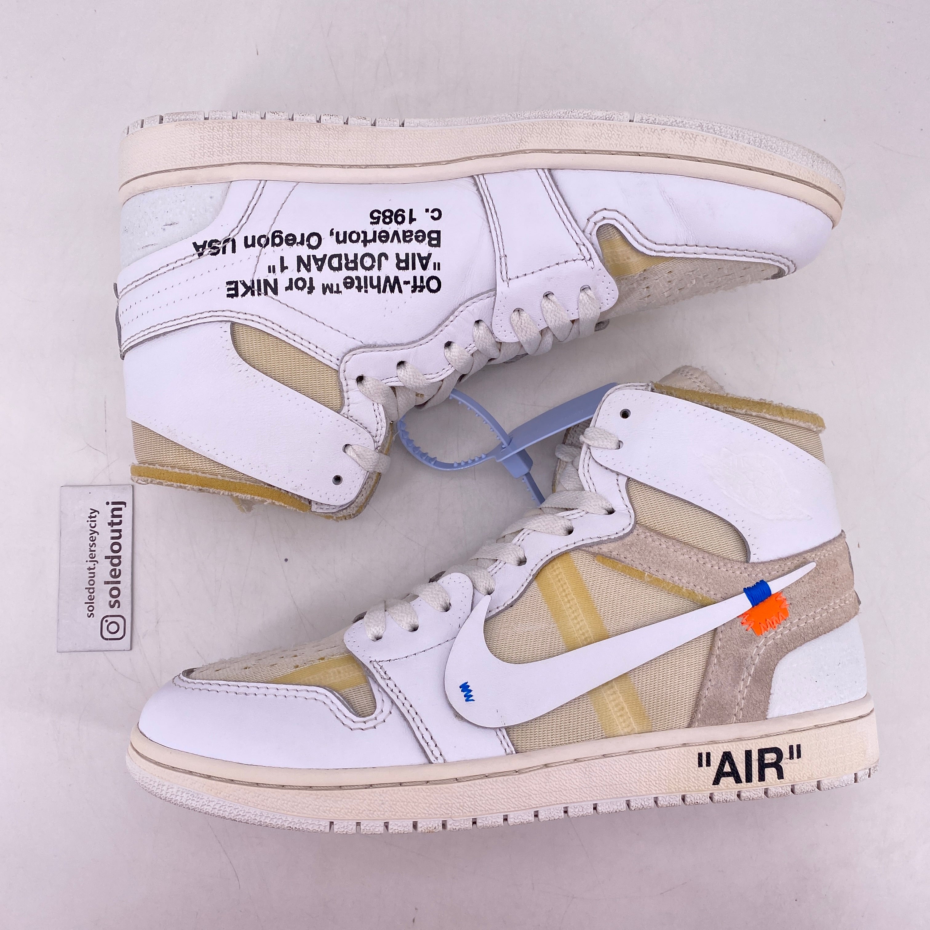 Air Jordan 1 Retro High OG Off White Euro 2018 Size 10 SOLED OUT JERSEY CITY