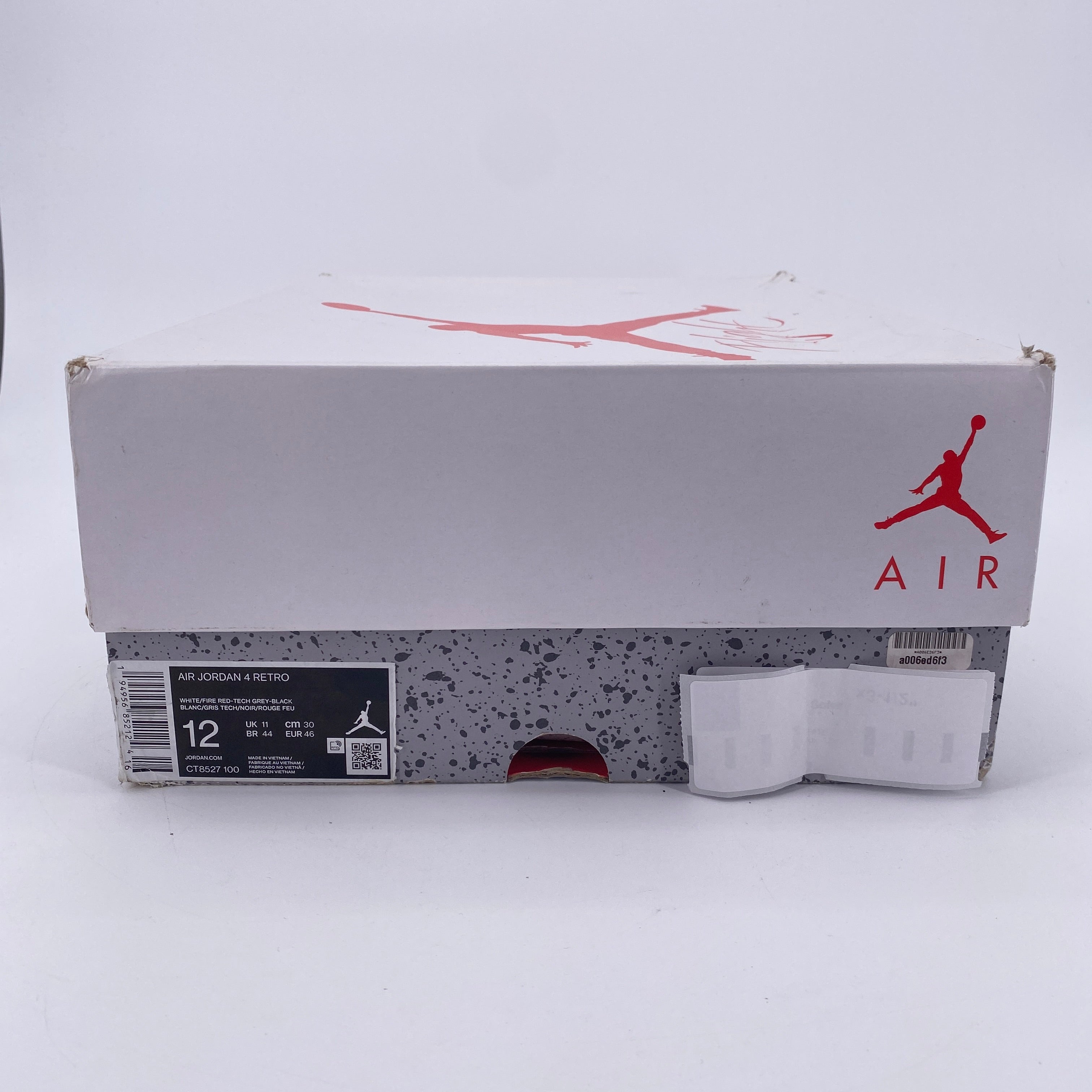 Air Jordan 4 Retro &quot;White Oreo&quot; 2021 New Size 12