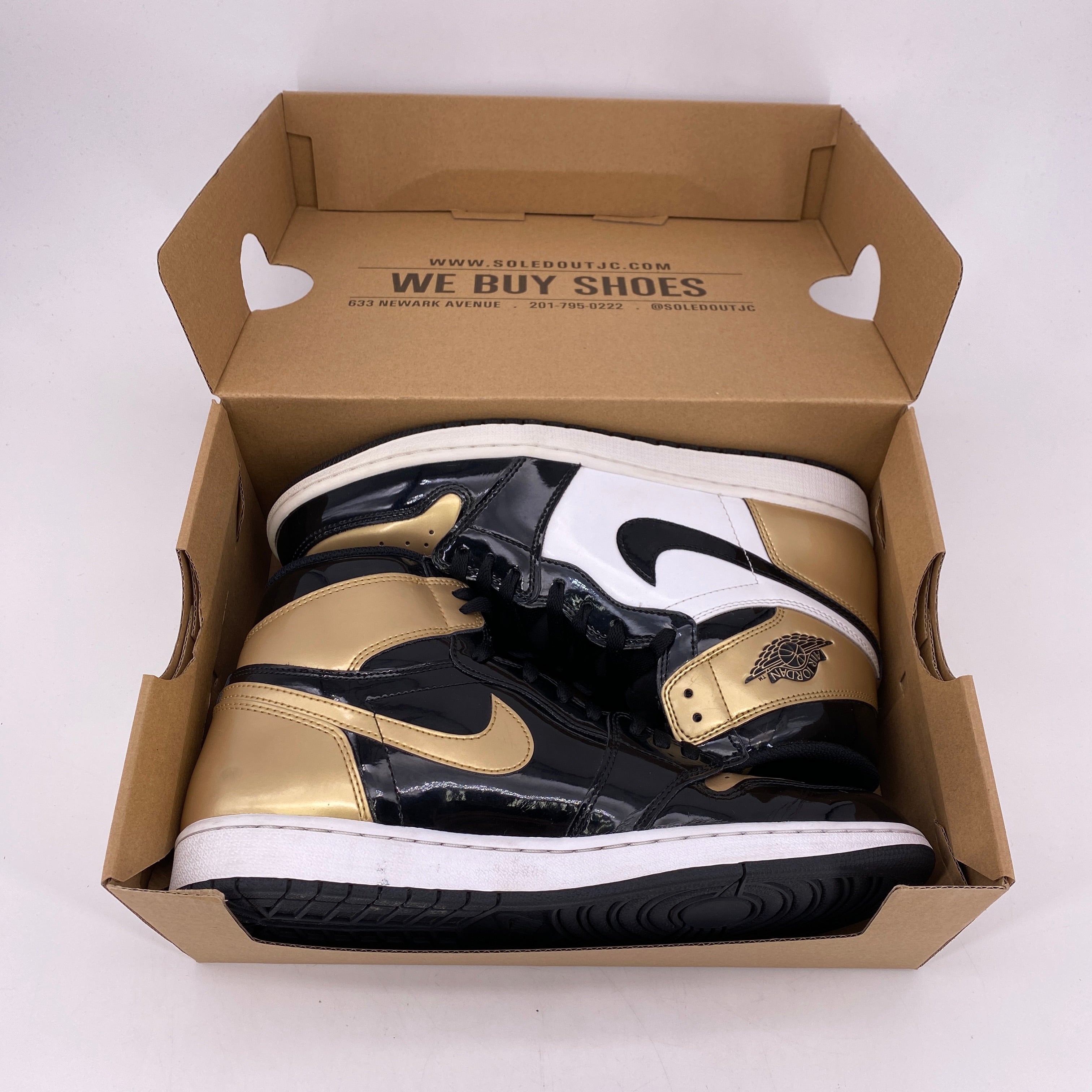 Air Jordan 1 Retro High OG &quot;GOLD TOE&quot; 2018 Used Size 12
