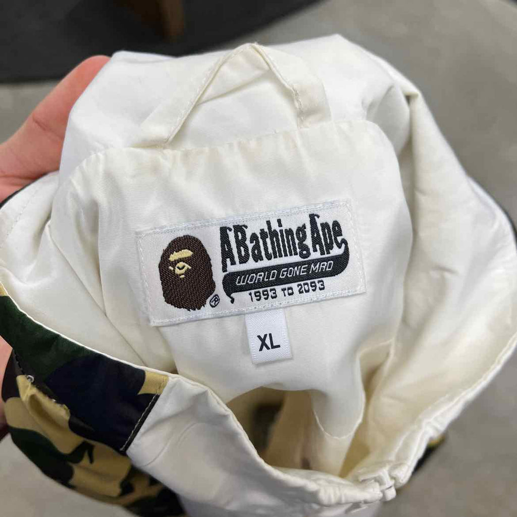 Bape Track Jacket "1ST CAMO STAND COLLAR" Green Used Size XL