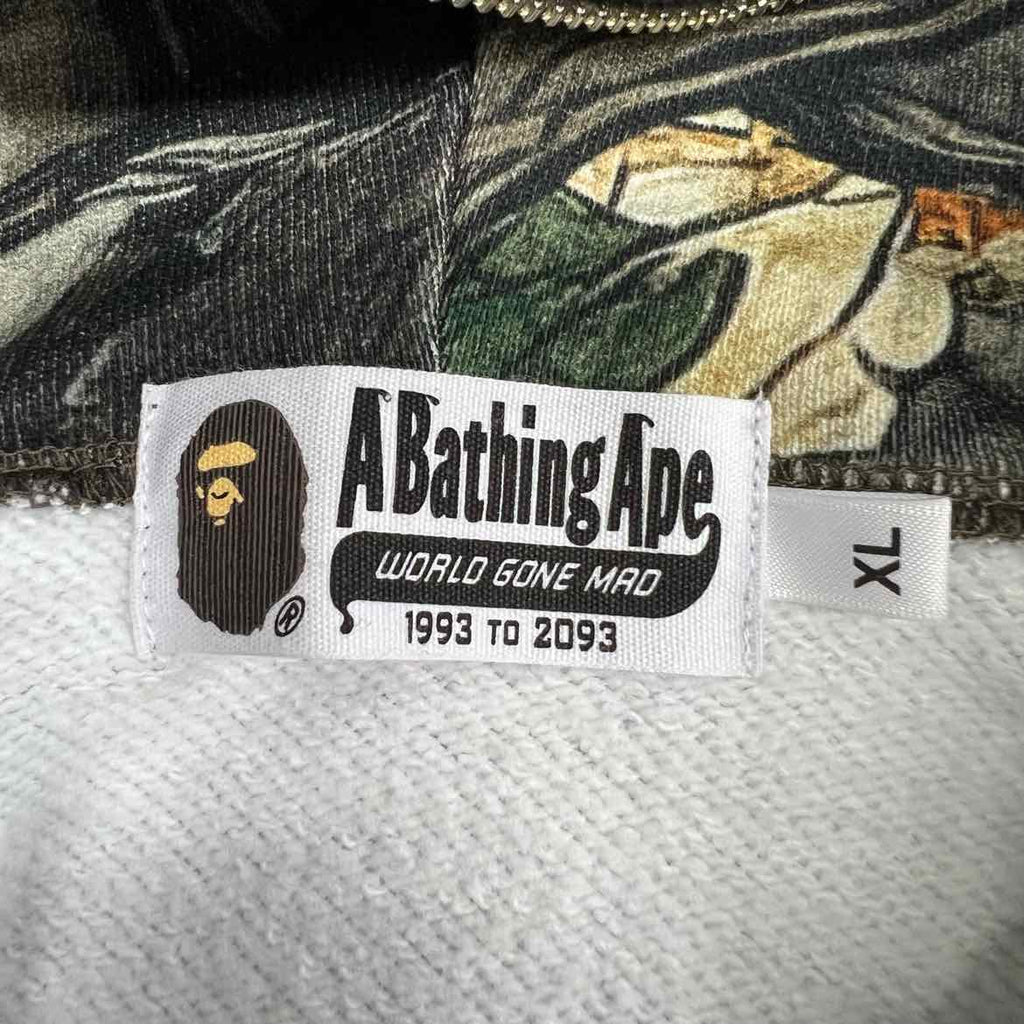 Bape Zip Up "TREE CAMO" Olive New Size XL