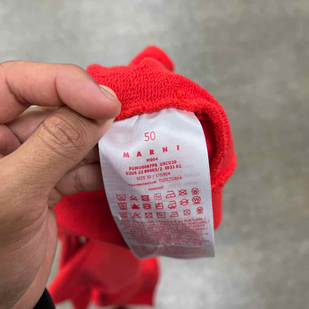 Marni Hoodie "SCANNED" Red Used Size 50