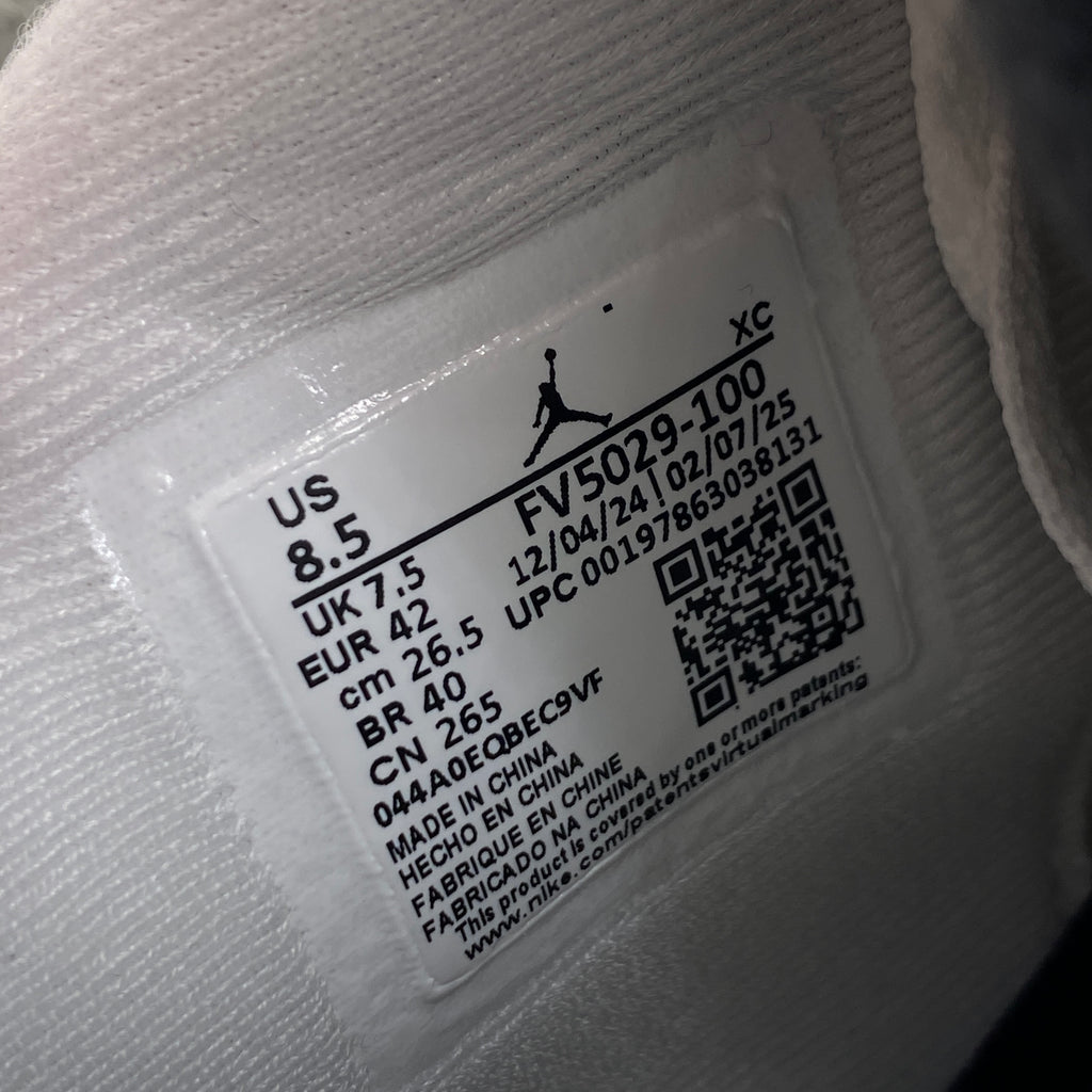 Air Jordan 4 Retro "White Cement" 2025 New Size 8.5