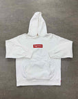 Supreme Hoodie "BOX LOGO" White Used Size L