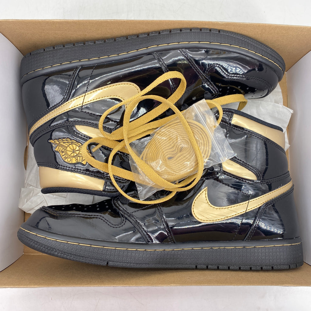 Air Jordan 1 Retro High OG "Black Metallic Gold" 2020 Used Size 10.5