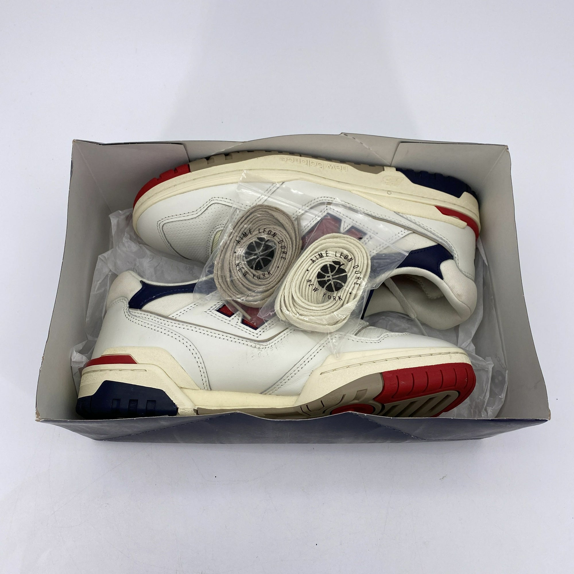 New Balance 550 &quot;White Navy Red&quot; 2021 Used Size 9.5