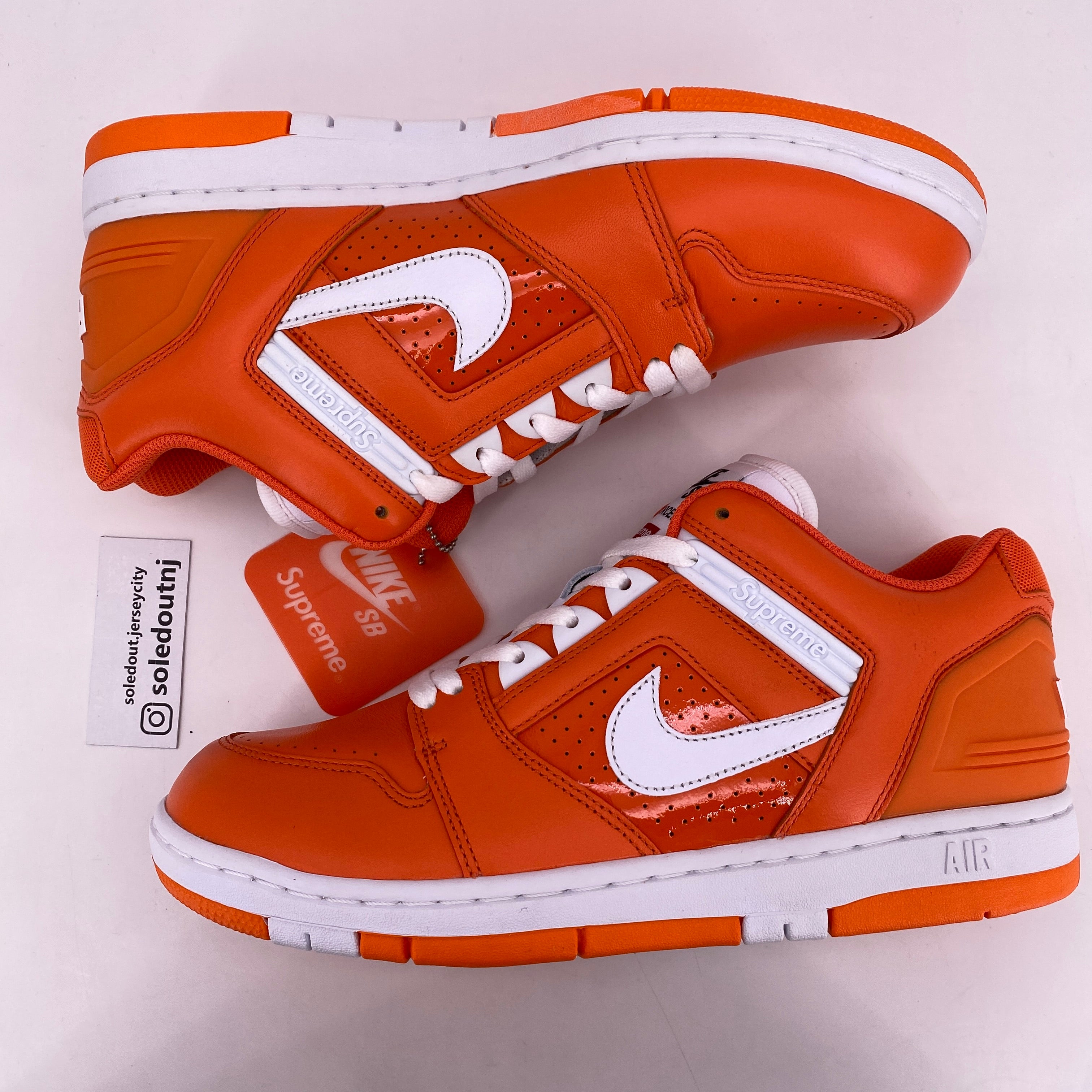 Nike SB AF2 Low &quot;Supreme Orange&quot; 2017 New Size 9