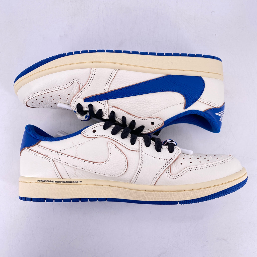 Air Jordan 1 Low "TRAVIS FRAGMENT MILITARY BLUE" 2025 New Size 9.5