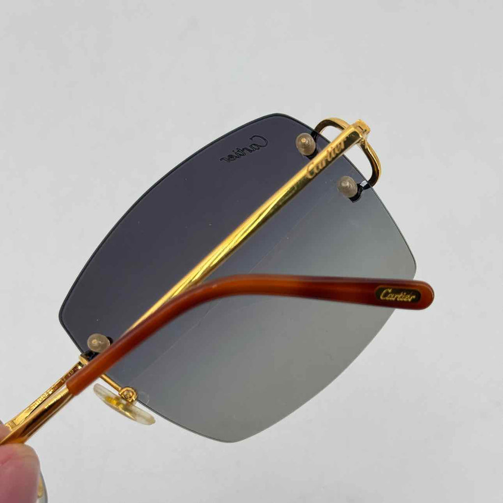 Cartier Glasses "BIG C" Used Gold Size OS