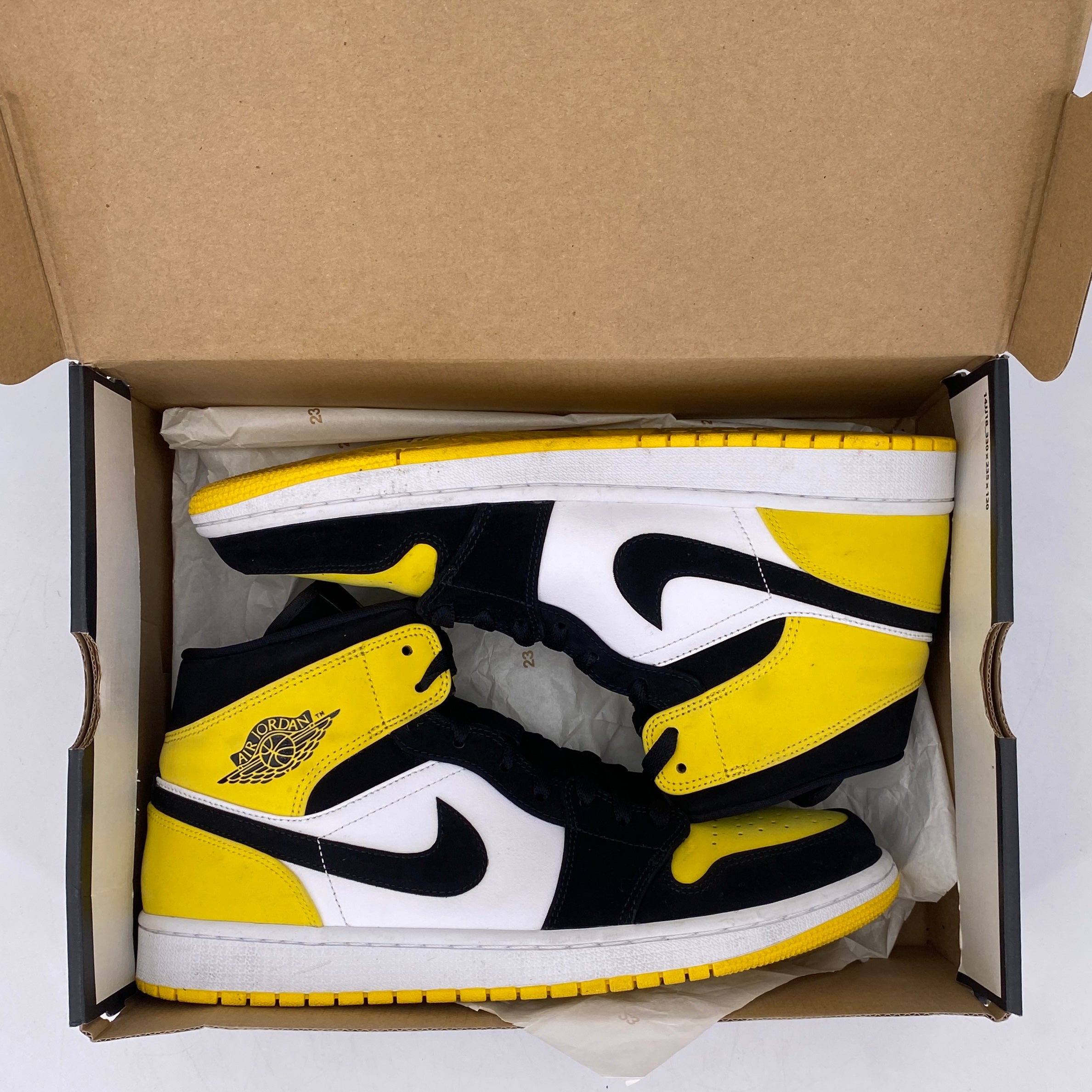 Air Jordan 1 Mid SE &quot;Yellow Toe&quot; 2010 Used Size 11