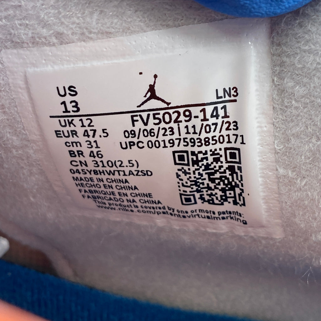 Air Jordan 4 Retro "Military Blue" 2024 New Size 13