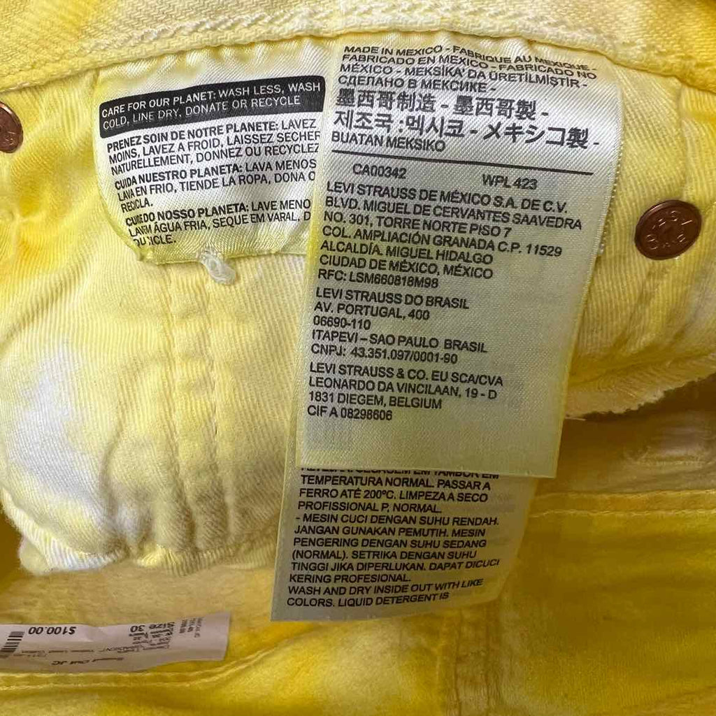 Denim Tears Jeans "GRADIENT" Yellow Used Size 30