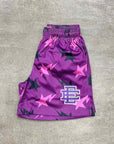 Eric Emanuel Mesh Shorts "EE BAPE" Purple New Size M