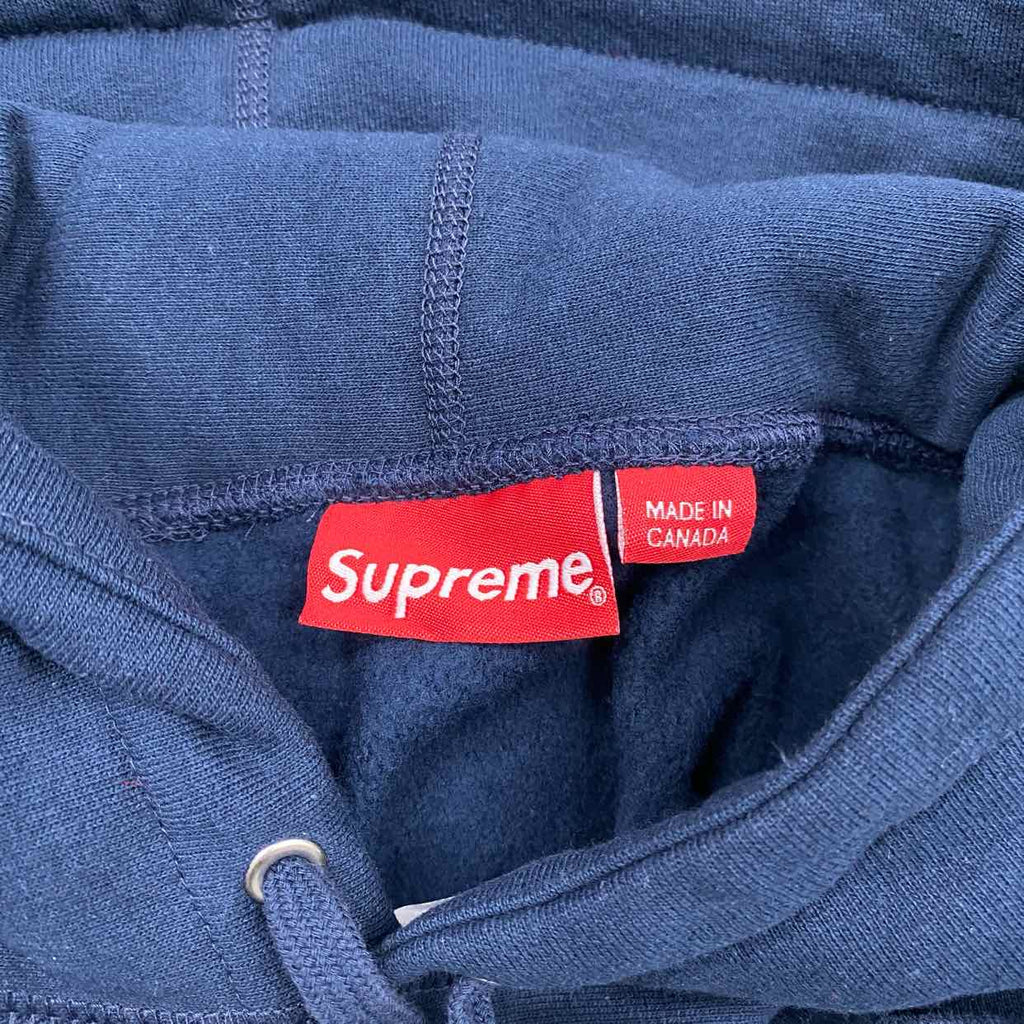 Supreme Hoodie "CLASSIC AD" Navy New Size M