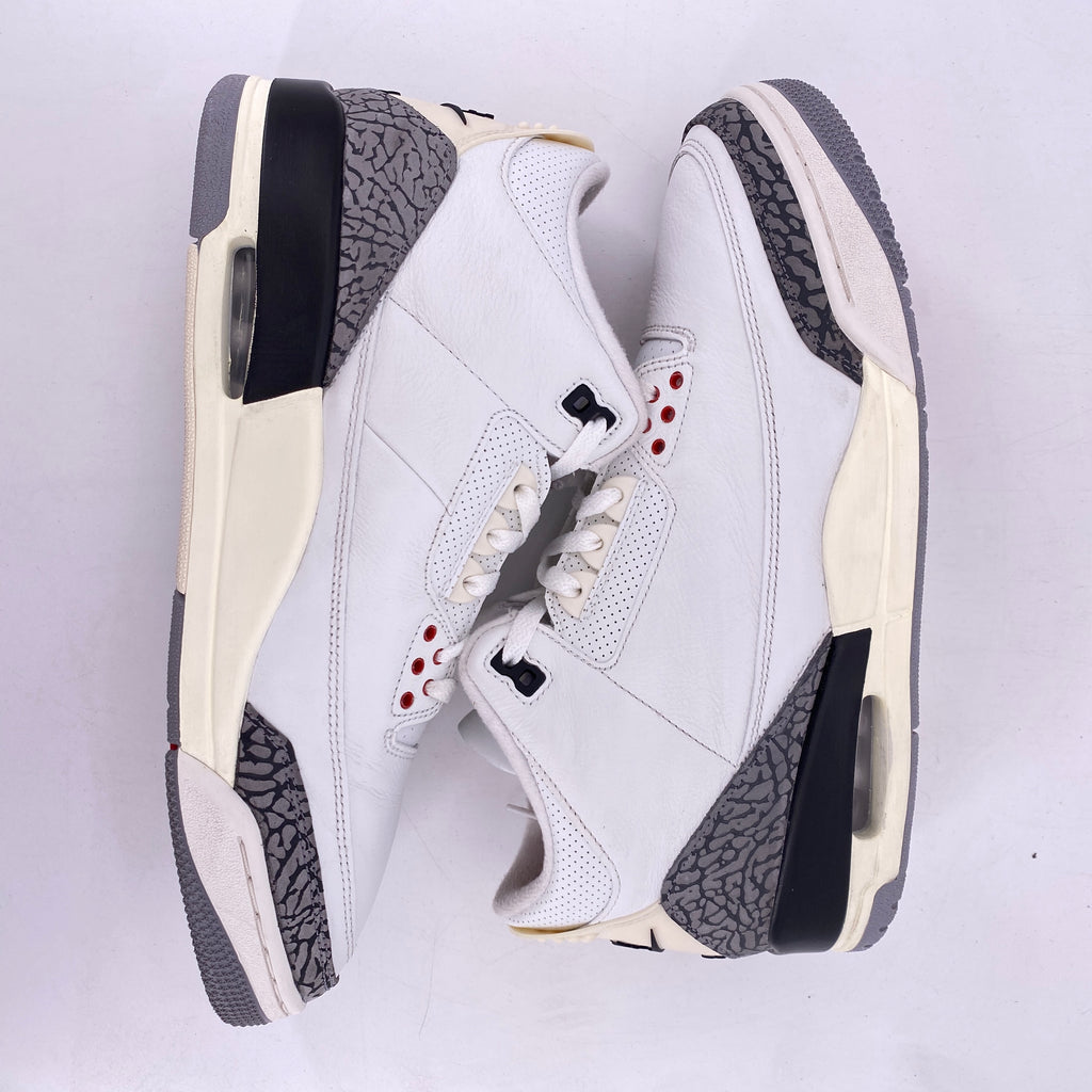 Jordan 3 Retro "White Cement Reimagined" 2023 Used Size 12