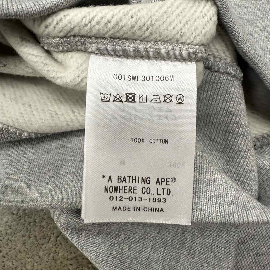 Bape Crewneck Sweater "APE FACE" Grey New Size M
