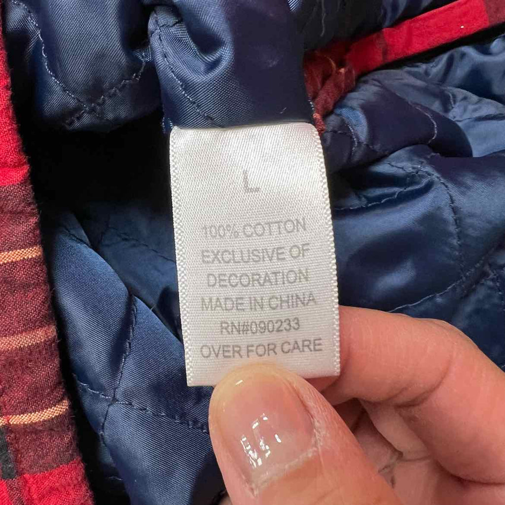 Fear of God Jacket "PLAID" Red Used Size L