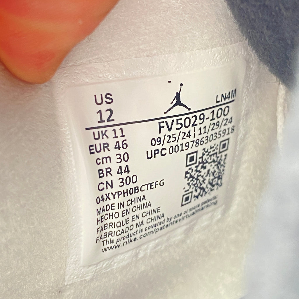 Air Jordan 4 Retro "White Cement" 2025 New Size 12