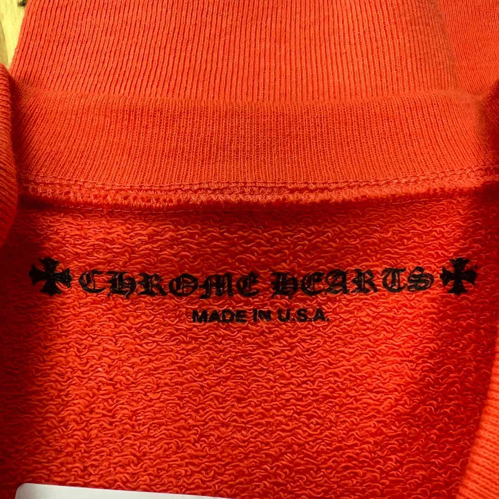 Chrome Hearts Crewneck Sweater "SADISTIC LIPSTICK" Orange New