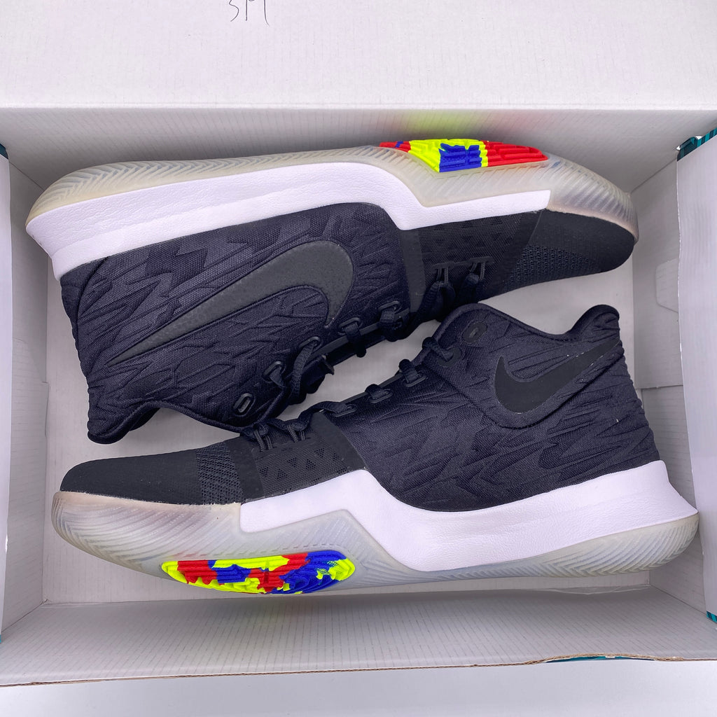 Nike Kyrie 3 "Black Multi-Color" 2017 Used Size 9.5