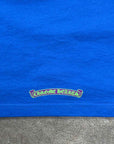 Chrome Hearts T-Shirt "SCROLL LOGO" Blue Used Size L