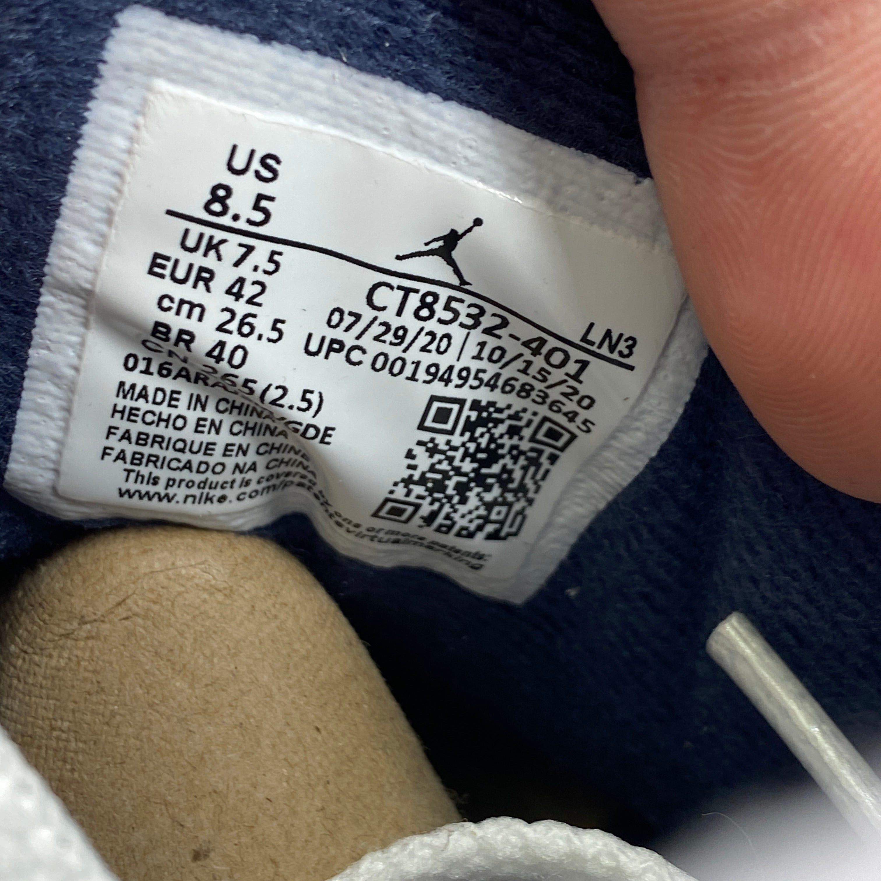 Air Jordan 3 Retro &quot;Georgetown&quot; 2021 New Size 8.5